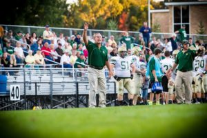 Mike Ribecky has been a behind the scenes leader at Muskegon Catholic as a football assistant coach for decades. Photo/Tim Reilly