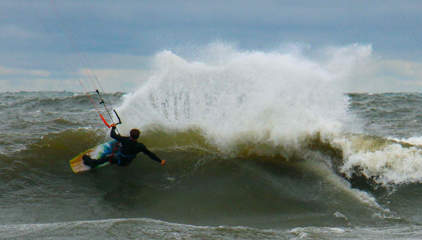 Wind and waves were pumping during last weekend’s King Of The Great Lakes Kiteboarding Festival