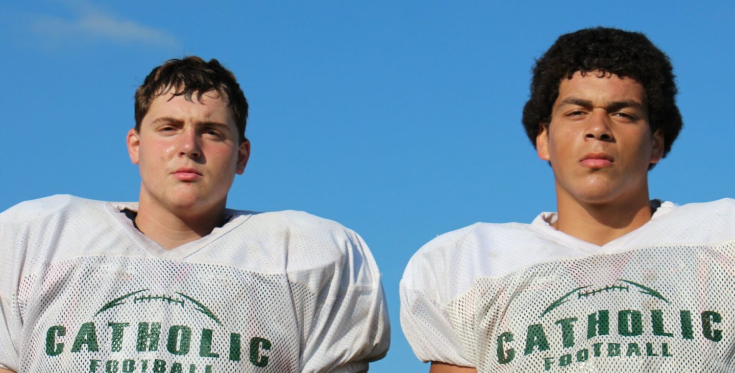 Senior tackles MacPherson and Caughey plow over all obstacles for Muskegon Catholic’s offense