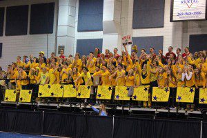 The Grand Haven student section. Photo/Sally Ross