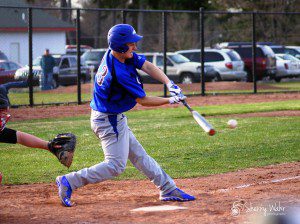 Brady Luttrull gets the hits for Oakridge. Photo/Sherry Wahr