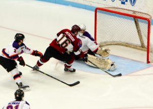 Mark Petaccio makes a nice move and scores the Jacks first goal.  (Photo/Eric Sturr)