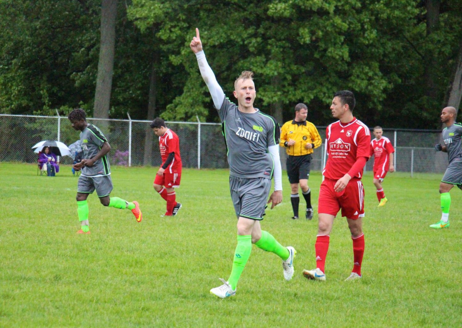 Muskegon Risers brave the rain, beat CKS Warta 3-0 for their third straight win