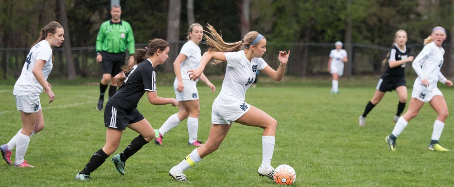Mona Shores girls soccer team remains perfect with a 2-0 victory over East Kentwood