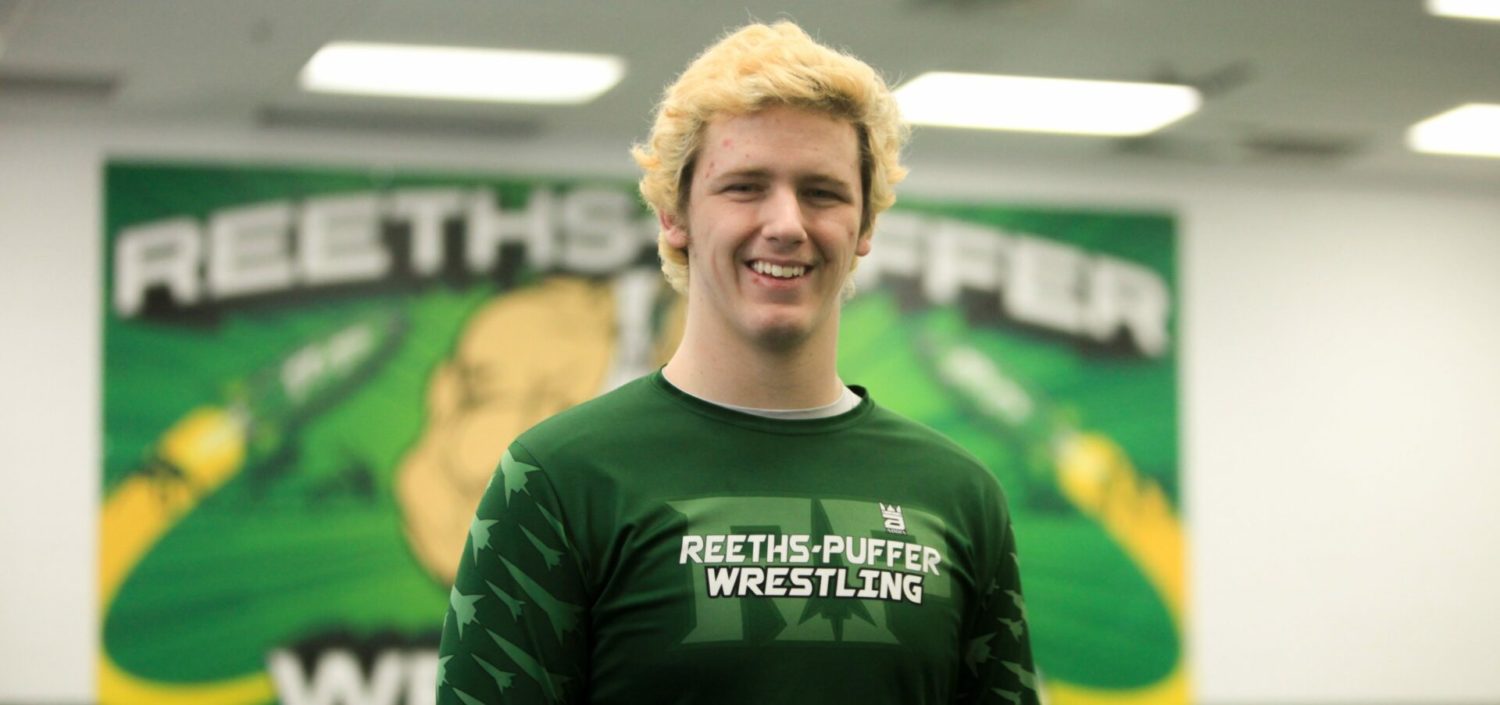 Unfinished business: R-P wrestler Brett Thomas pumped up for tournament time