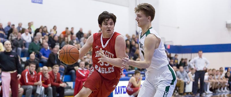 Strong second half propels Kent City over WMC in Class C boys district play