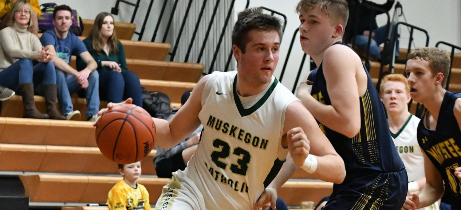 Friday boys hoops roundup: Muskegon Catholic wins Lakes 8 contest against Manistee