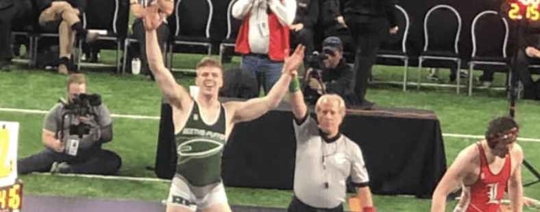 R-P’s Hunter McCall fulfilled a lot of dreams by winning a state wrestling title on Saturday
