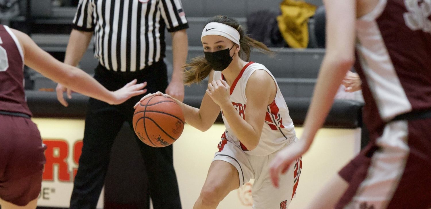 Spring Lake girls squad uses first-half shutdown tactics to smother Holland Christian and gain a 47-29 conference win