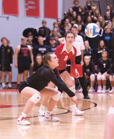 Spring Lake volleyball rolls past Montague in first round of districts