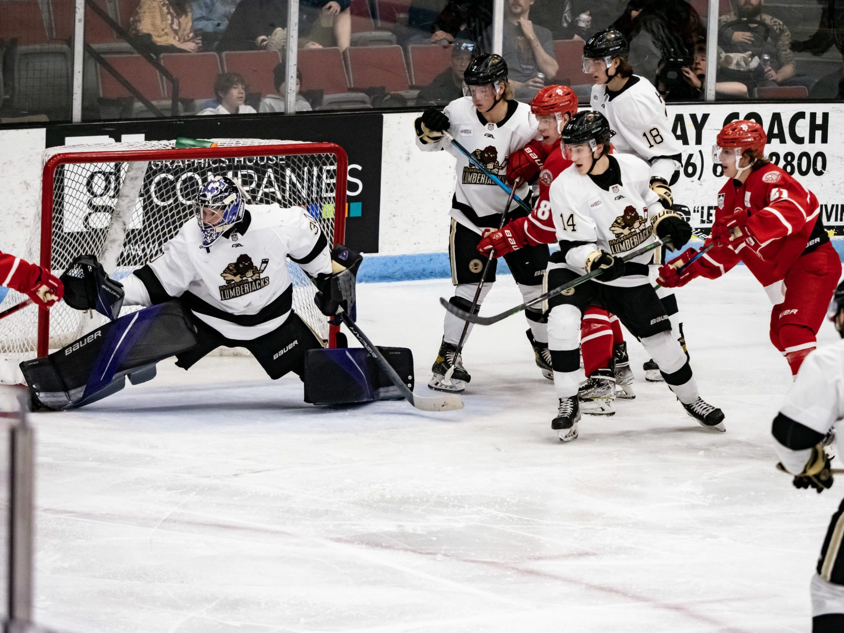 Muskegon Lumberjacks set up showdown with Dubuque, take Game 1 of Eastern Conference semifinals