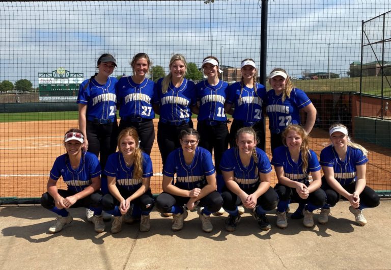 Lady Jayhawks take two from Glen Oaks Community College in softball action