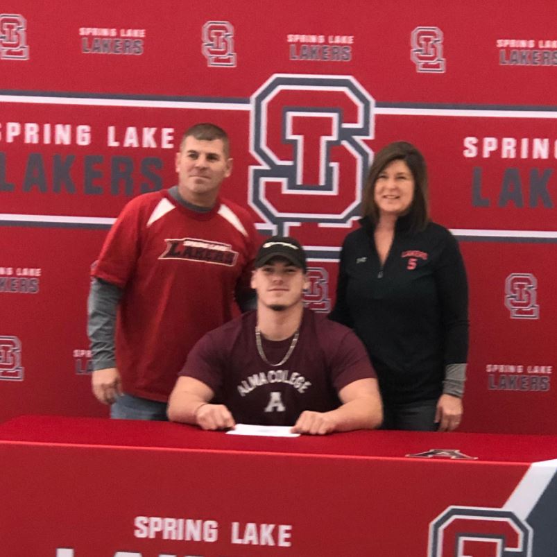 Spring Lake’s Ty French headed to Alma to play college football next fall