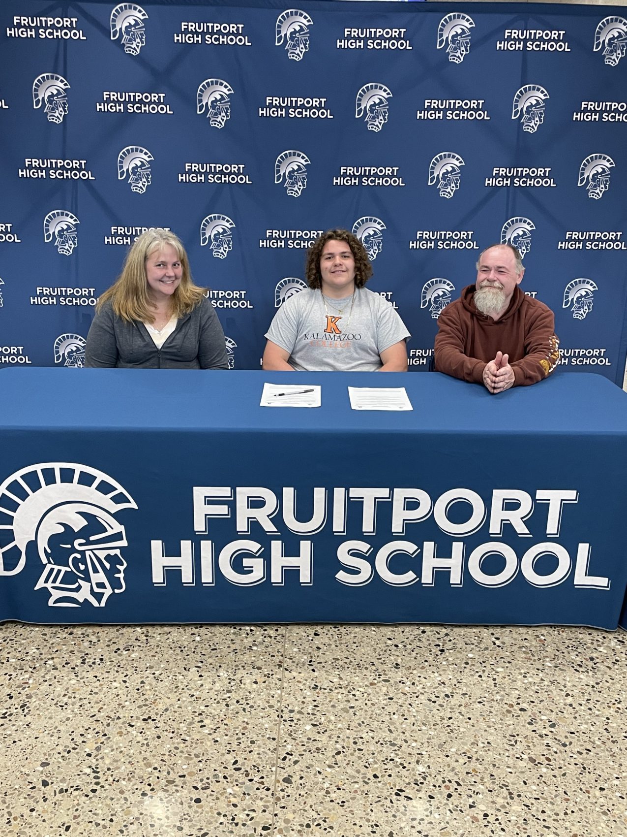 Academic all-stater Cody Leonard of Fruitport is heading to Kalamazoo College to play football