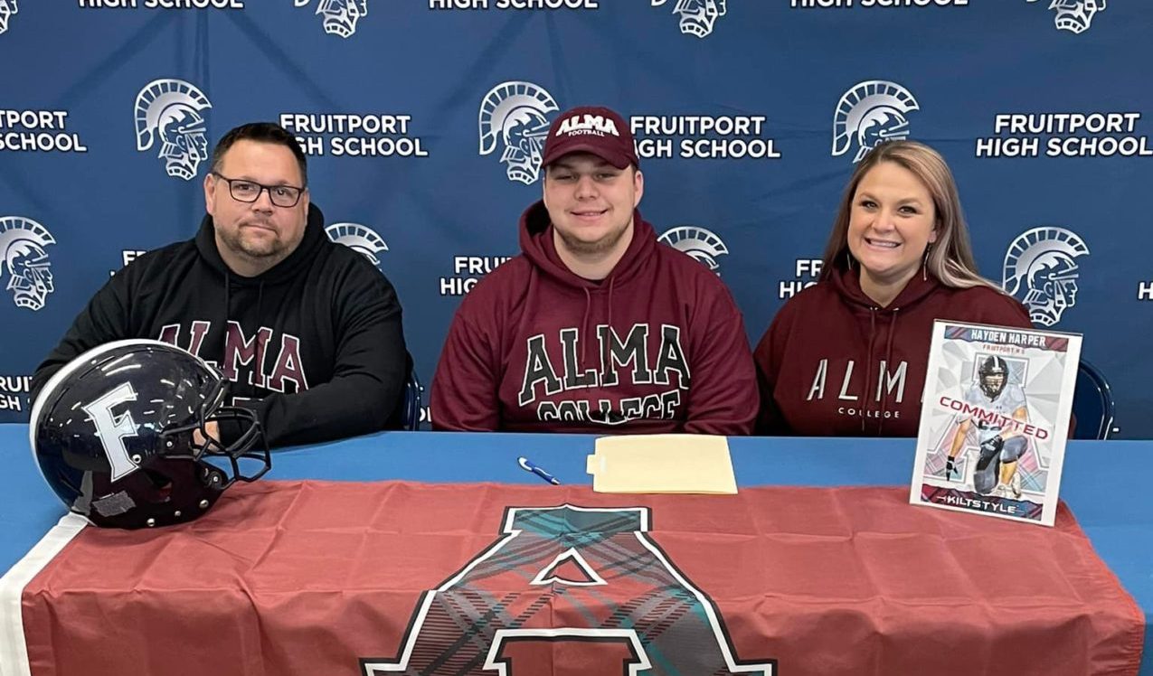 Fruitports’ Hayden Harper headed off to Alma to continue his football career
