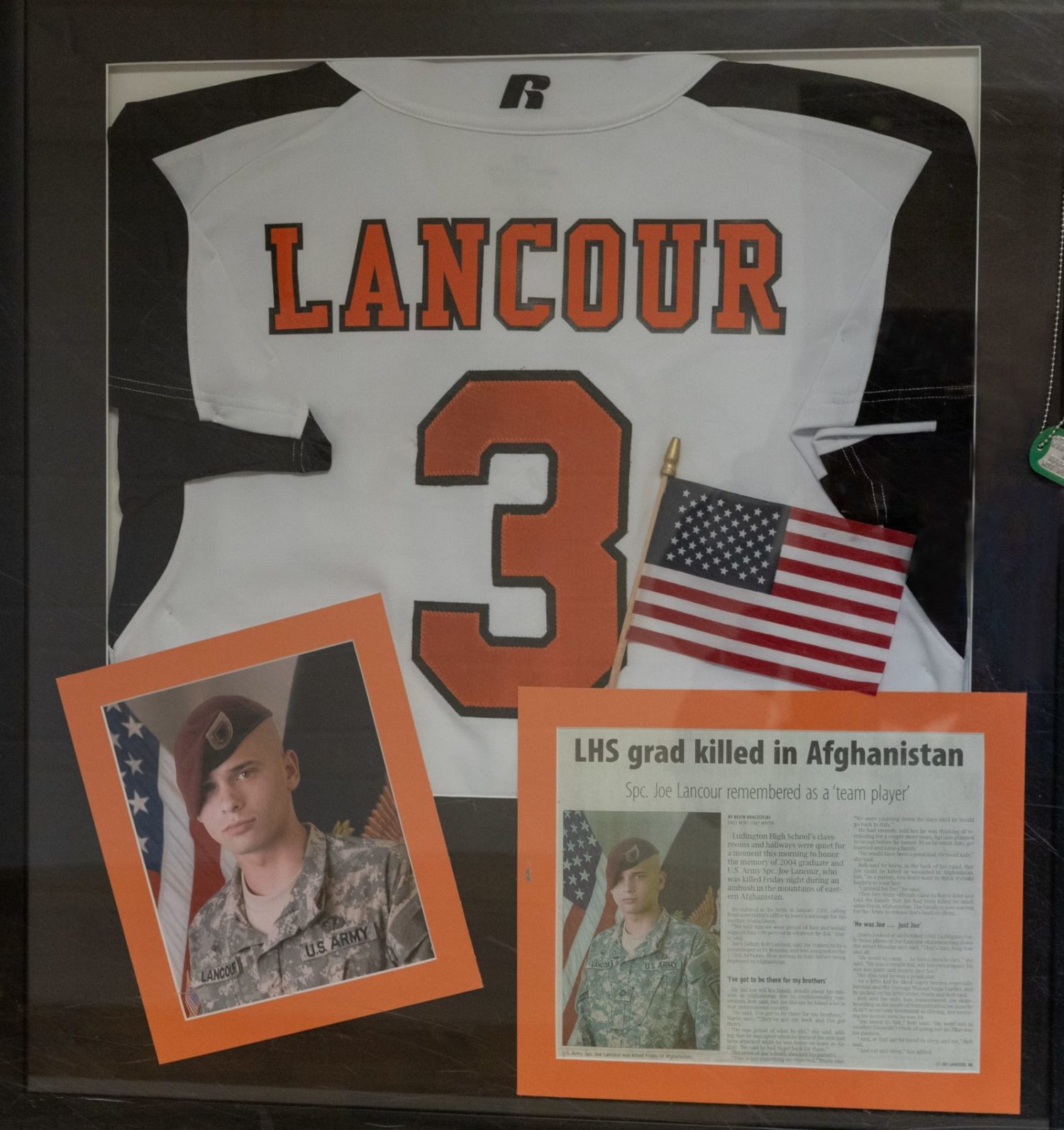 Ludington baseball and football player Joe Lancour remembered