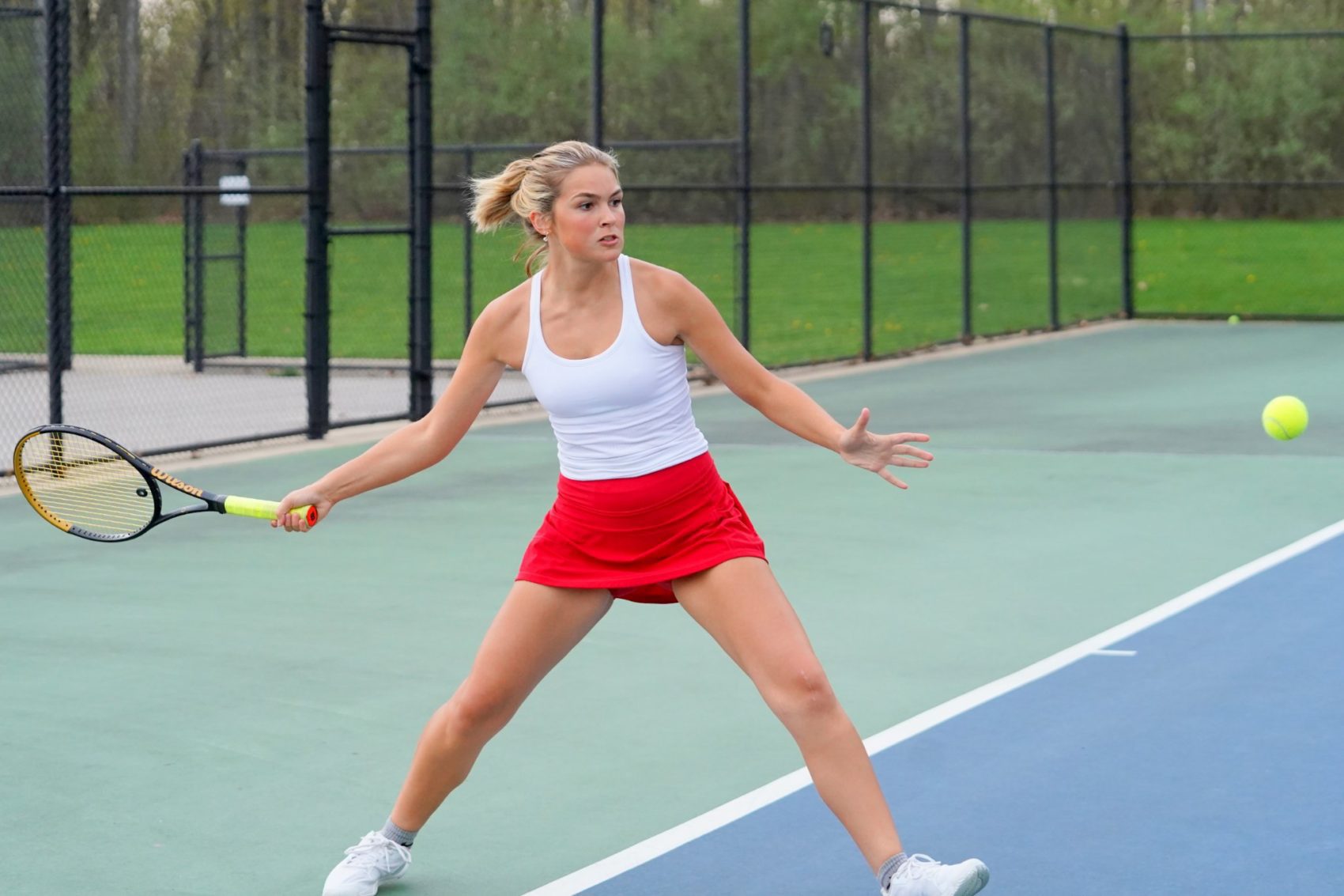 Whitehall and Spring Lake play to a draw in girls local tennis action on Wednesday
