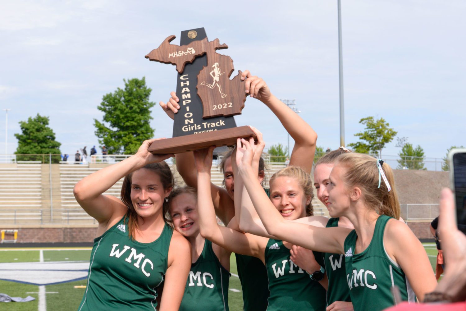 Western Michigan Christian girls track team makes history, wins first-ever state championship in Division 4