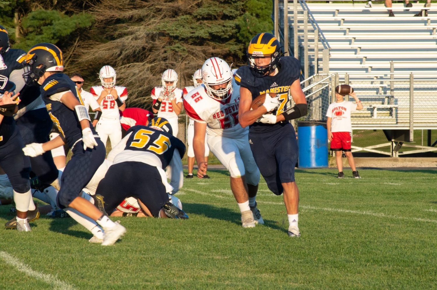 Manistee rushes for 338 yards cruises past Holton 54-6