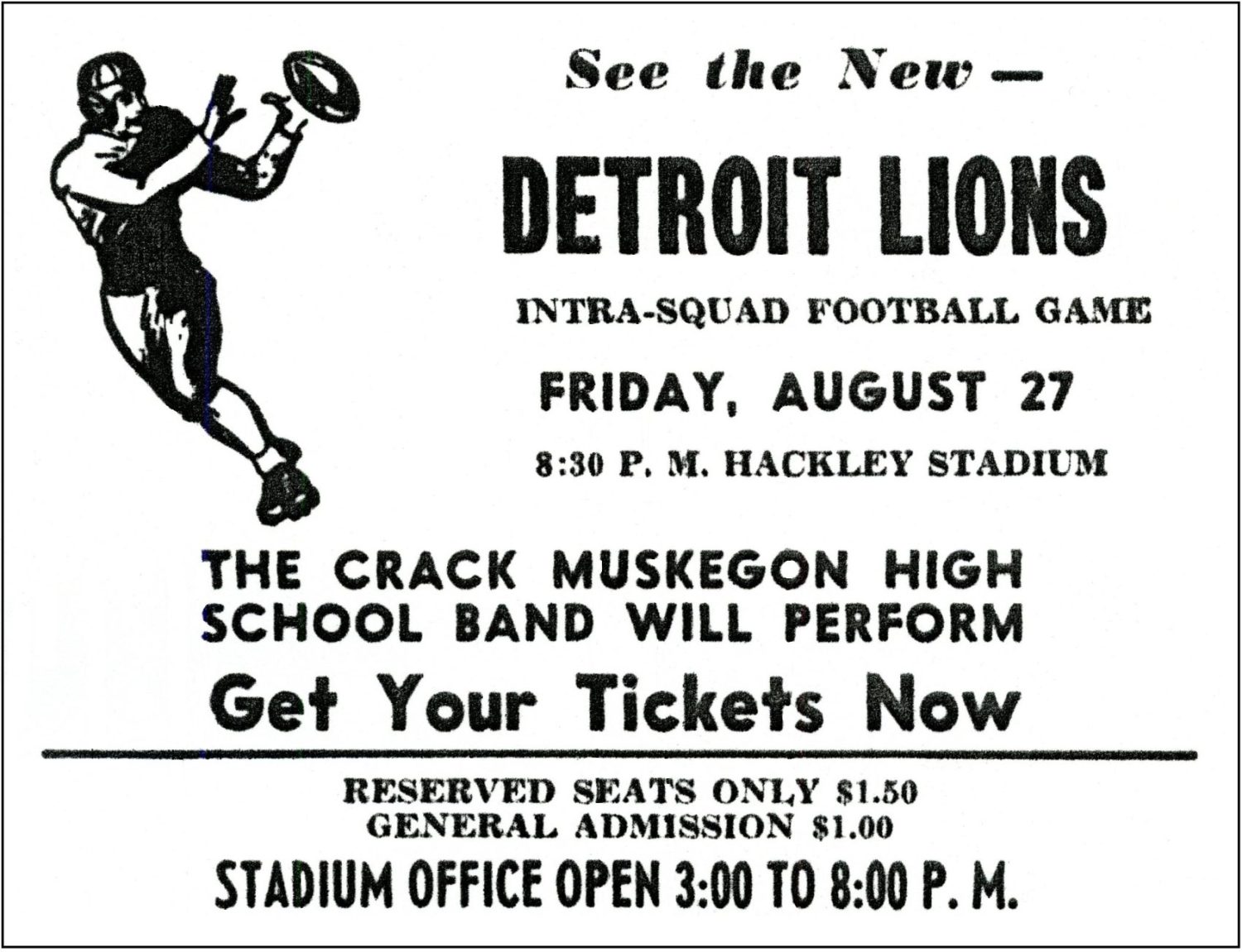 The day the Detroit Lions came to town