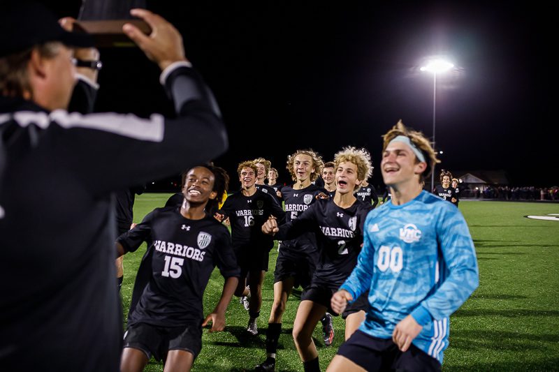 Riksen and senior core step up for Western Michigan Christian in Division 4 district soccer title