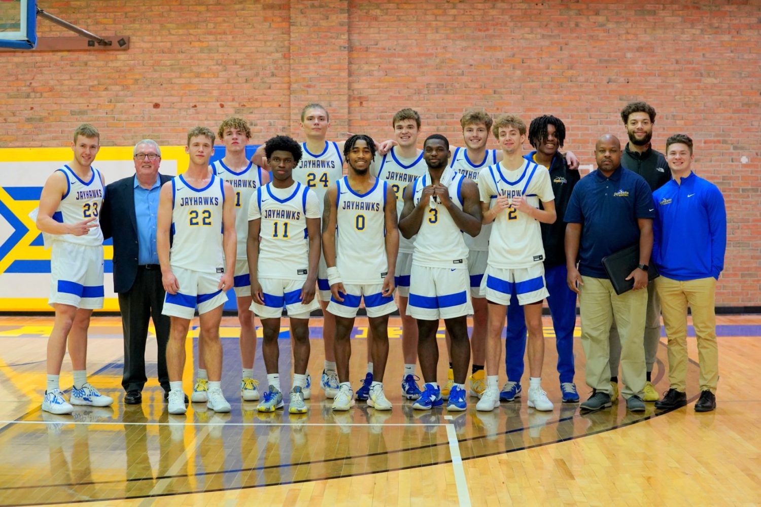 Jayhawk men improve to 4-1 with home win over Grace Christian University