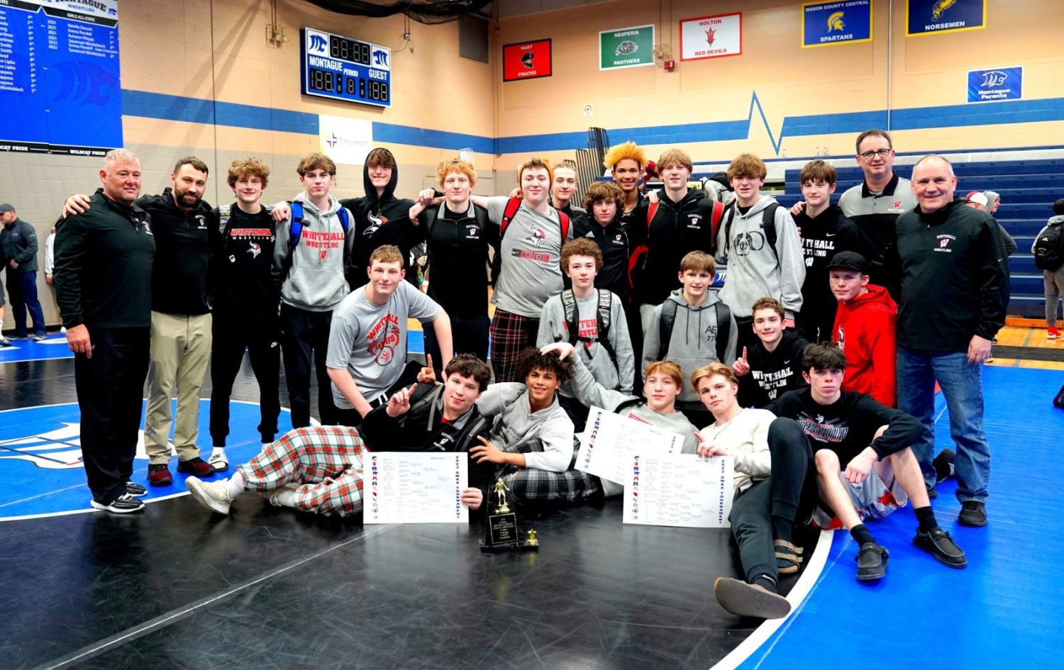 Whitehall wins 2023 Greater Muskegon Athletic Association Wrestling Championship