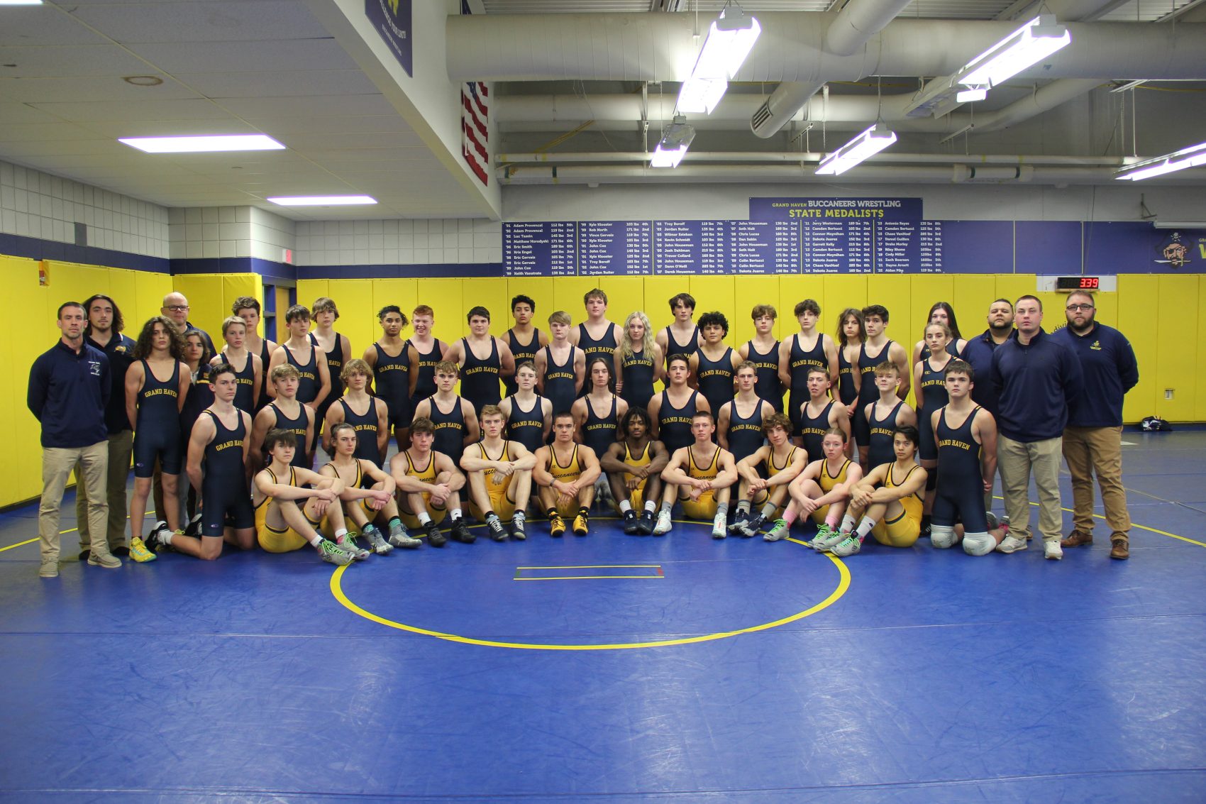 Grand Haven wrestlers finish fourth at OK-Red meet