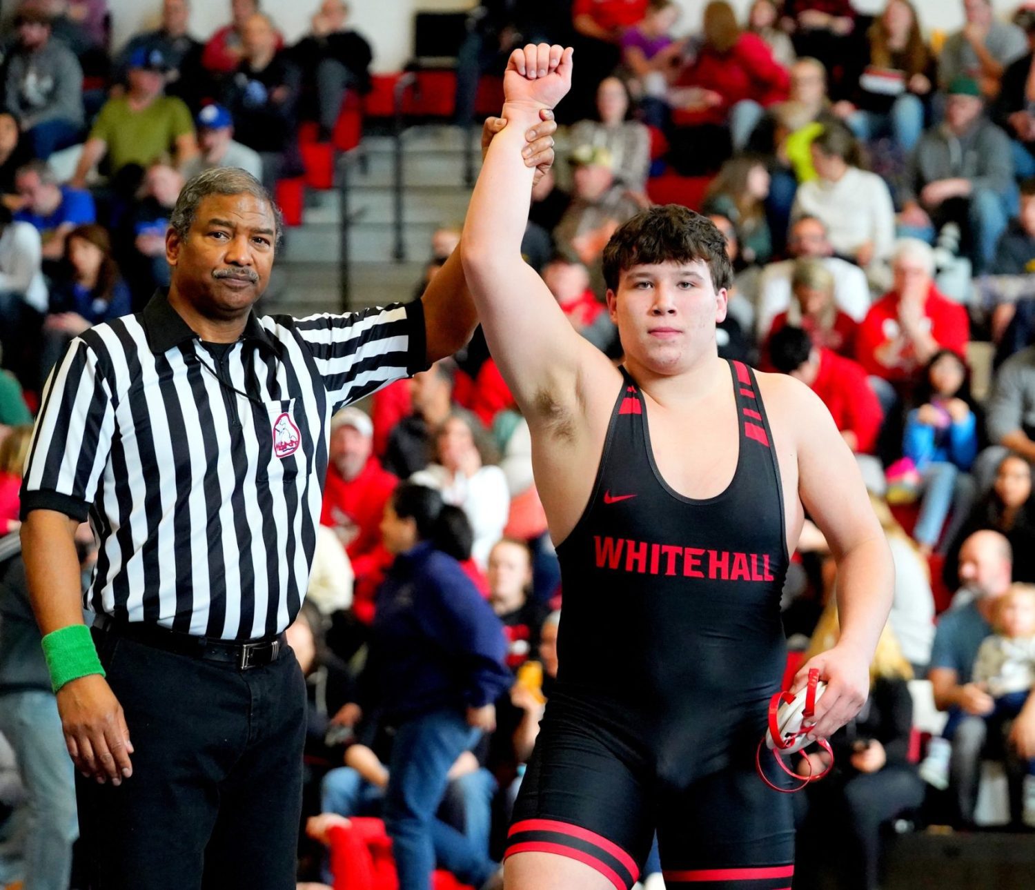 Five Whitehall grapplers claim individual titles at district wrestling meet
