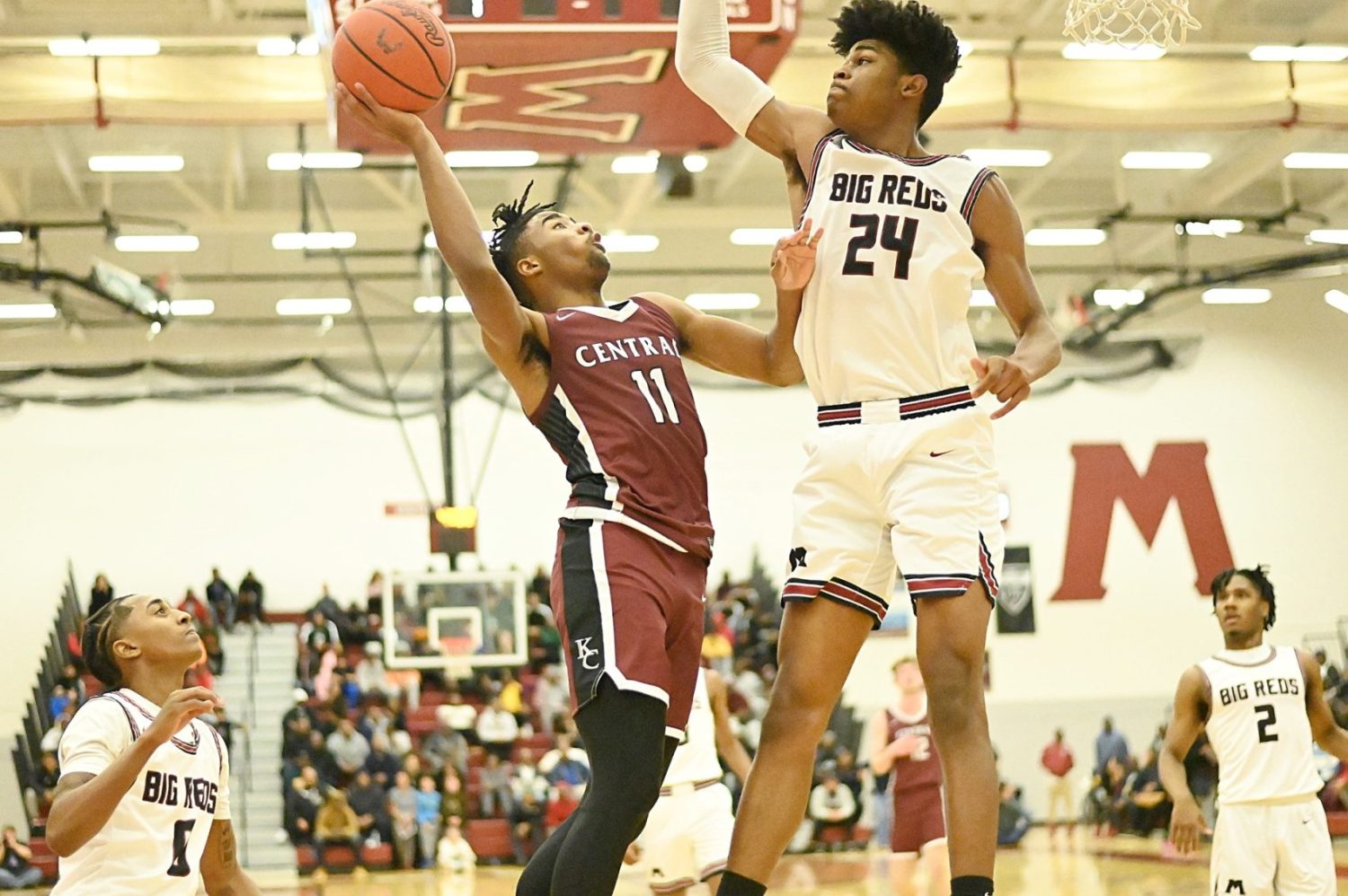 Muskegon Big Reds get by Kalamazoo Central, 67-60