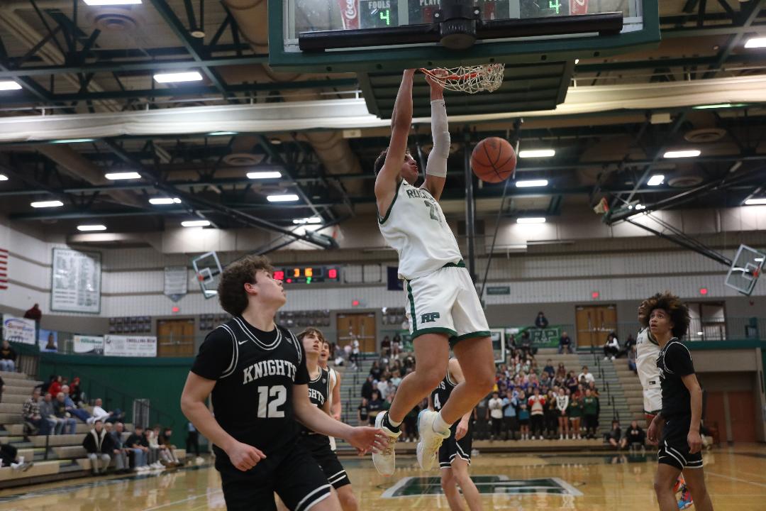 Jaxson Whitaker shoots out the lights in Reeths-Puffer victory over Kenowa Hills