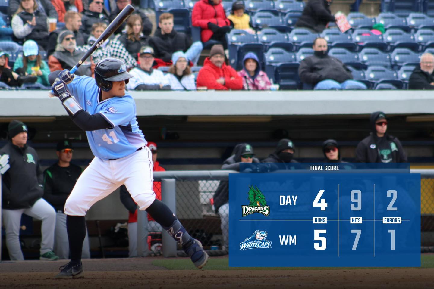 Whitecaps catch a break, escape with 5-4 victory over Dragons