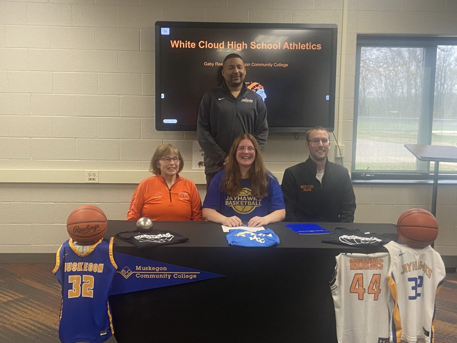 White Cloud’s Reeve signs on to play basketball for Muskegon Community College