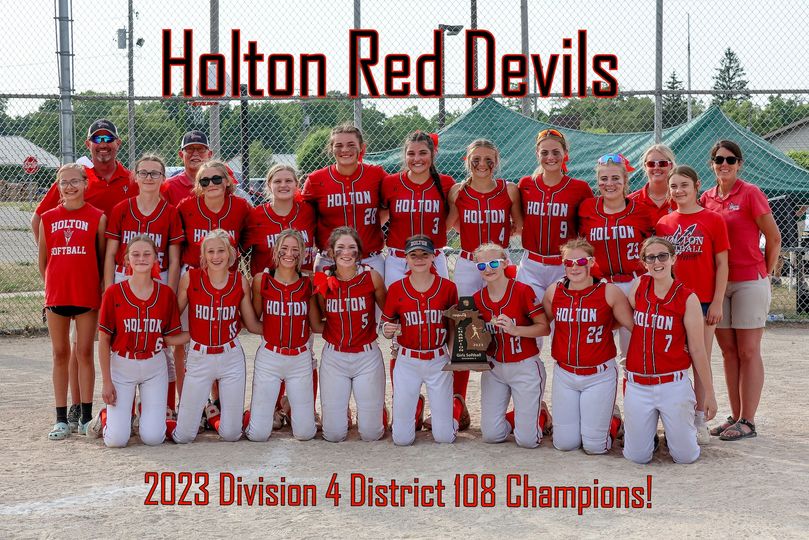 Holton wins softball district title with a pair of routs