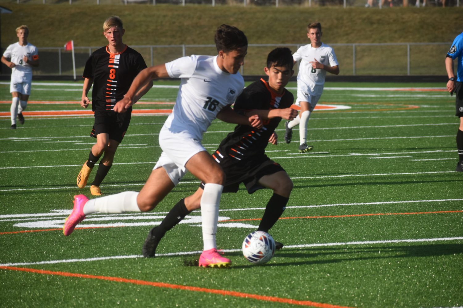 Reeths-Puffer soccer hums to mercy-rule win over Ludington