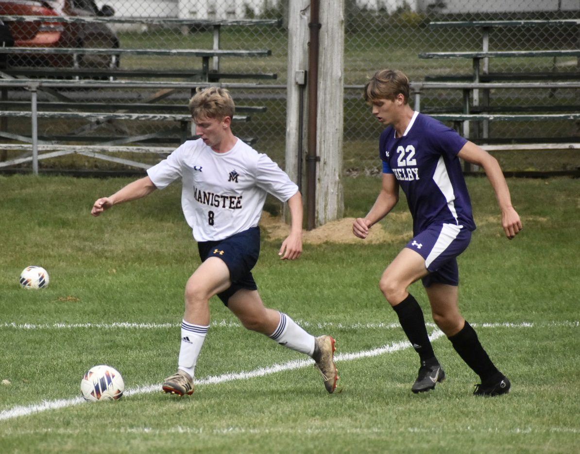 Manistee boys’ soccer survives wild finish, upends Shelby, 3-2
