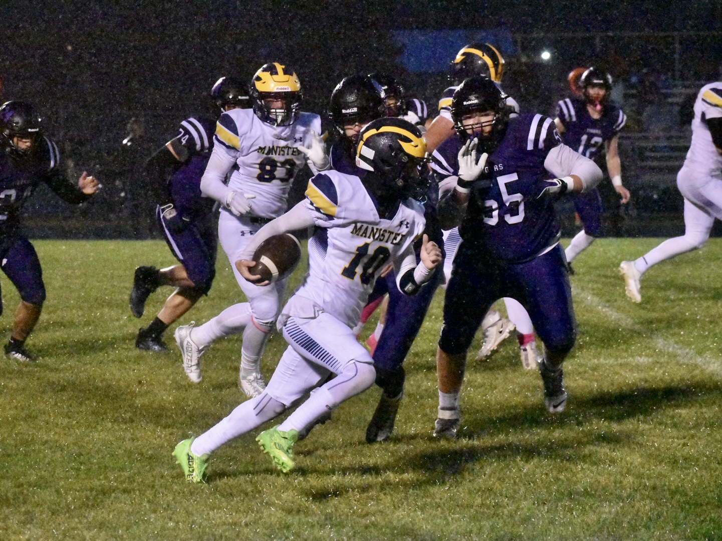First-half offensive explosion carries Manistee to victory over Shelby