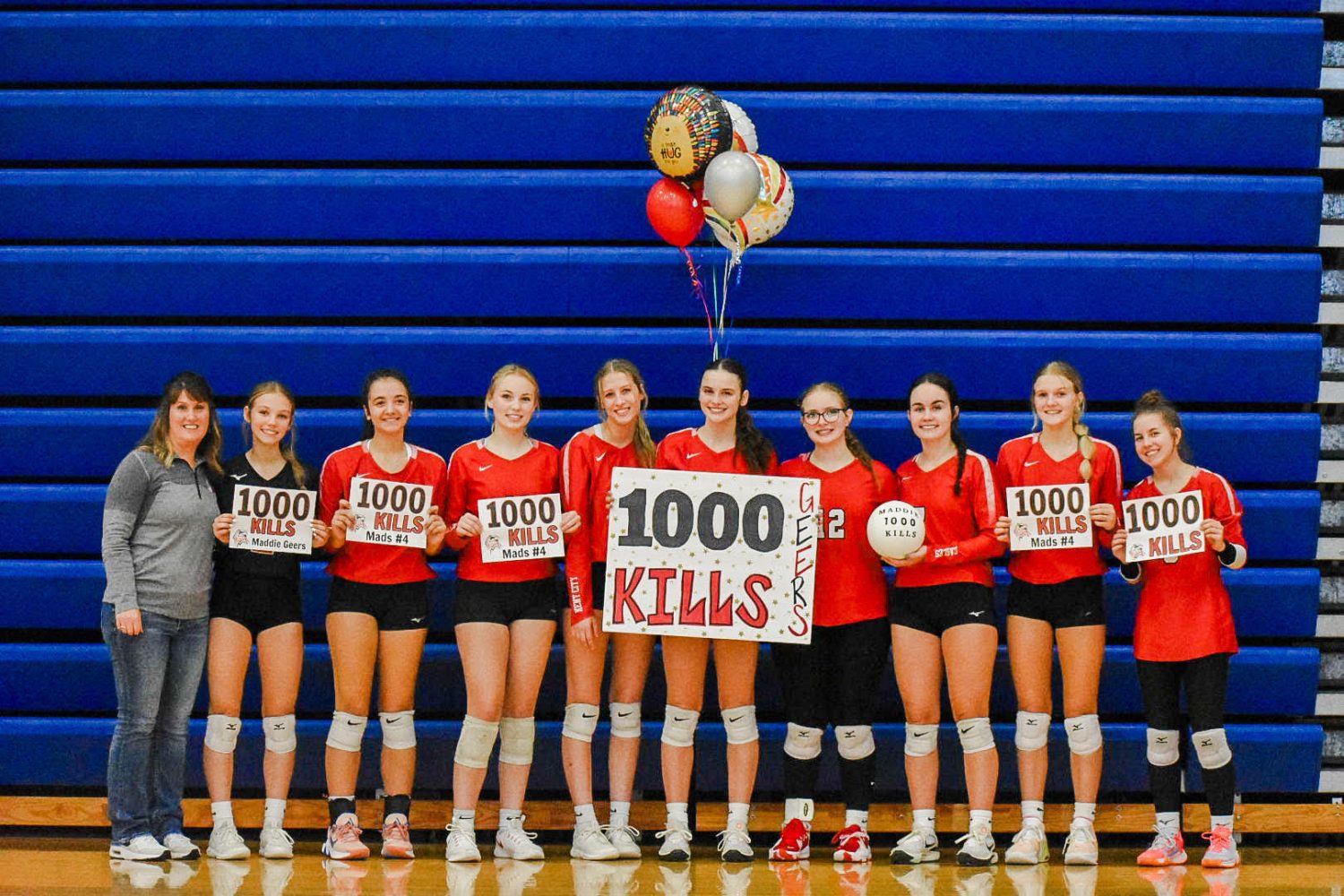 Kent City earns second place at Sparta; Geers records 1,000th career kill