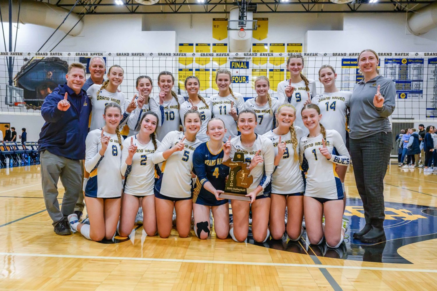 Chalk up another district volleyball title for the Grand Haven Buccaneers