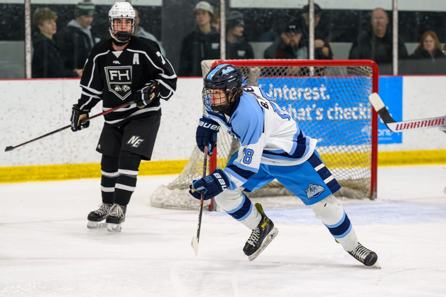 Conrad, Nellis bag first varsity goals in Mona Shores’ league hockey victory over Forest Hills